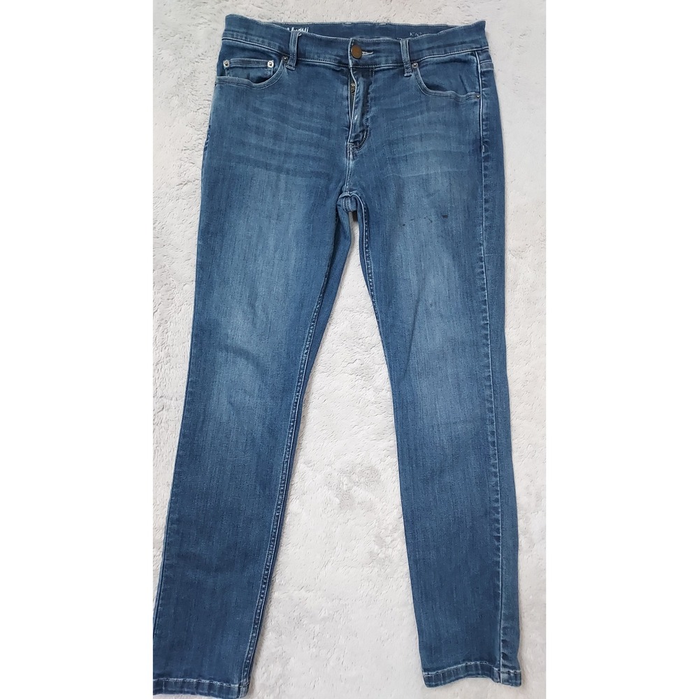 Mugsy Jeans Mens 33x32 Kinzie Slim Fit Stretch Denim Faded Blue Casual SPOTS